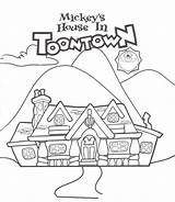 Coloring Pages Disney Disneyland Book Mickey House Cruise Epcot Drawing Toontown Magic Kids Kingdom Mouse Walt Ships Pgs Activity Updated sketch template