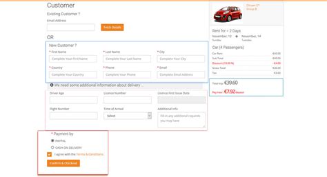 rent  car  moto reservation system booking system  rental car  moto companies