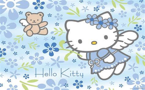blue  kitty wallpaper  pictures