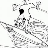 Coloring Surfing Pages Scooby 871d Printable Color Print Info sketch template