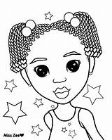 Coloring Girl Pages Zee Miss Girls African Sheets Choose Board sketch template