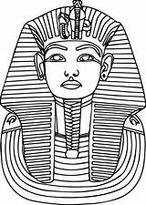 Egyptian Pharaoh Coloring Egypt Ancient Pages Mummy Drawing Sarcophagus Mask Printable Cat Print Tutankhamun Colouring Drawings Nefertiti Queen Color Templates sketch template