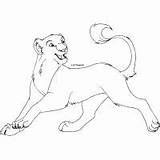 Lioness Pig sketch template
