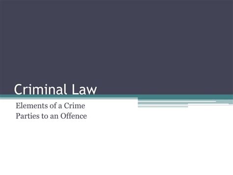 ppt criminal law powerpoint presentation free download