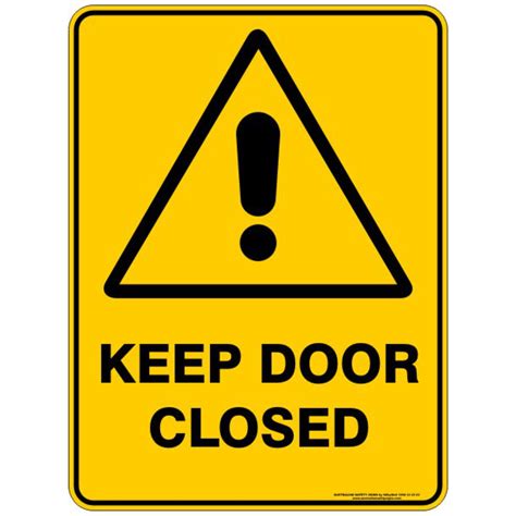 warning signs  door closed ebay