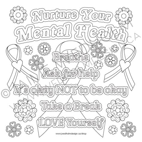 coloring pages  adults mental health mental health coloring pages