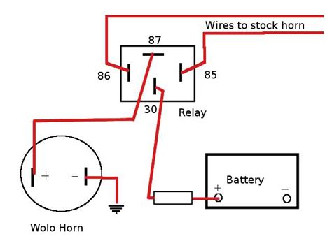 motorcycle horn relay wiring diagram wiring view  schematics diagram