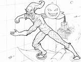 Coloring Green Goblin Pages sketch template