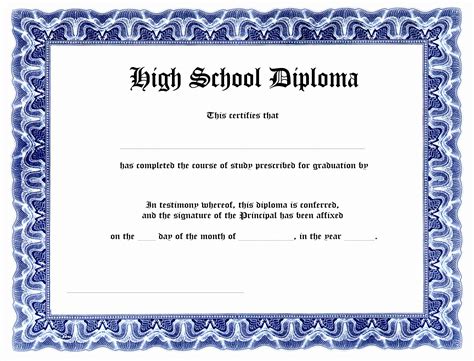 printable high school diploma inspirational  printable fake diploma templates tiati