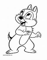 Chip Dale Coloring Pages Disney Christmas Disneyclips Printable Looking Colouring Funstuff sketch template