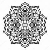 Coloring Pages Mandala Complicated Flower Vector Intricate Online Outline Printable Print Color sketch template