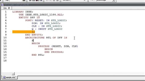 vhdl lecture  understanding processes  sequential statements