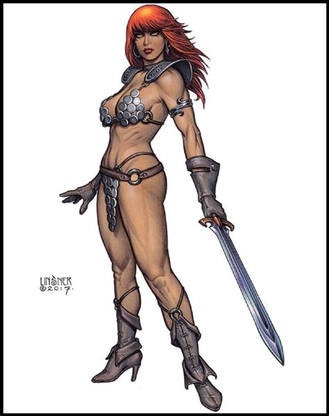 red sonja by joseph michael linsner in neal roth s sword