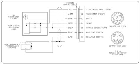wiring diagram pin   transducer  cp sounder module