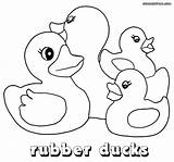 Ducky Coloring Rubber Pages Getdrawings Drawing sketch template