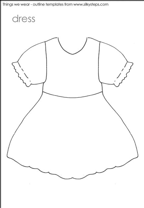 dress outline templategif  dress outline teaching outfits