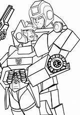 Mewarnai Transformer Ironhide Starscream Optimus Cabover Pemandangan Chromia Arcee Coloringhome Tk Theaters sketch template