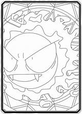 Gastly sketch template