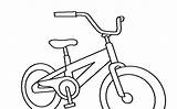 Sepeda Hitam Putih Kartun Animasi Mewarnai Sketsa Ontel Lukisan Bagus Coret Corat Dinding sketch template