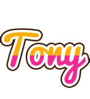 tony logo  logo generator smoothie summer birthday kiddo colors style