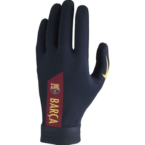 nike fc barcelona hyperwarm academy handschoenen donkerblauw rood