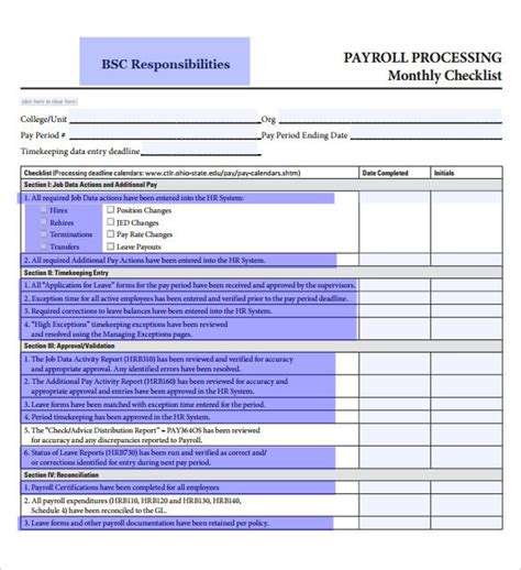 payroll report template excel  template