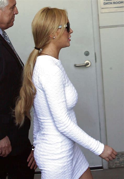 Lindsay Lohan Leggy In White Mini Skirt Caught By Paparazzi Porn