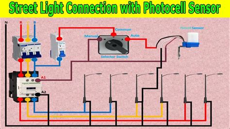 street light wiring connection  photocell sensor photocell photodiode sensors wiring diagram