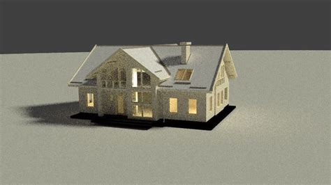 simple house  vr ar  poly  model cgtrader