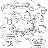 Thanksgiving Dish sketch template