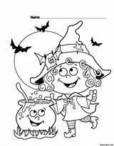 Preschool Halloween Coloring Pages Getdrawings sketch template