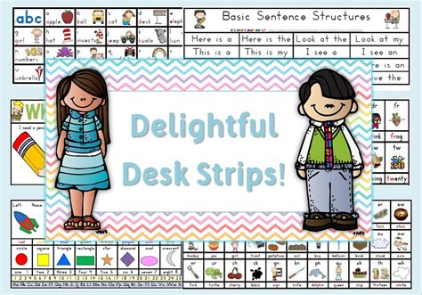 delightful desk strips ready    school clever classroom blog