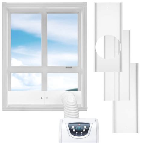 agptek portable air conditioner window vent kit ac window  kit plate  cm