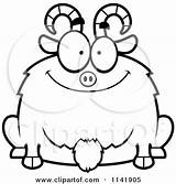 Goat Clipart Chubby Smiling Cartoon Cory Thoman Vector Outlined Coloring Royalty Fat 2021 sketch template