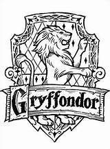 Potter Harry Coloring Gryffondor Wand sketch template