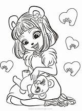 Enchantimals Coloring Pages Panda Prue Nari Girls Info Xcolorings 64k 593px Resolution Type  Size sketch template