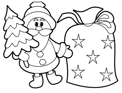 printable santa claus coloring pages  kids