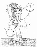 Coloring Fairy Princess Pages Getcolorings Printable sketch template
