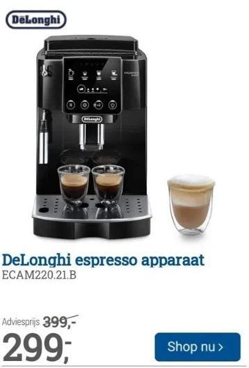 delonghi espresso apparaat aanbieding bij bcc