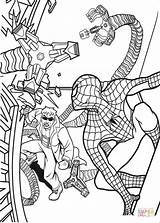 Ausmalbilder Spiderman Octopus Doctor sketch template