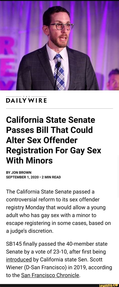 daily wire california state senate passes bill that could alter sex