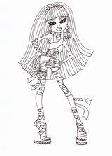 Cleo Coloring Monster High Nile Pages Printable Sheet Dolls Pm Posted sketch template