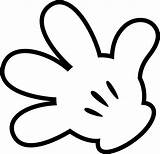 Mickey Hand Transparent Purepng Yellow sketch template