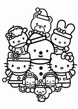 Kitty Christmas Celebrating Bestcoloringpagesforkids Getdrawings Character sketch template