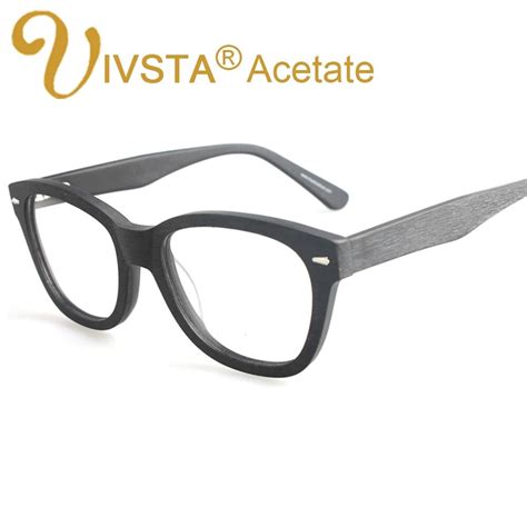 ivsta eyeglasses acetate frames with wood grain design handmade acetate
