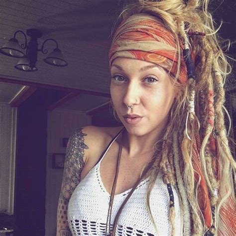 white girl dreads