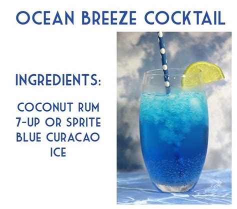 This Ocean Breeze Cocktail Is A Fun Summer Drink For The Beach Or