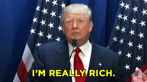 im rich donald trump by team coco find and share on giphy