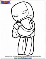 Enderman Coloring Hmcoloringpages Characters Clipartmag sketch template