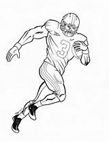 Coloring Pages Football Auburn Printable Sheets Drawing Drawings Newton Cam Alabama Peyton Manning Player Color Michigan Kids Print Cliparts Sports sketch template